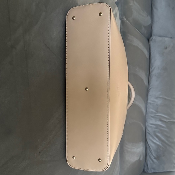 New NWT Boldrini Selleria Large Leather Shoulder Tote Bag Light Tan Beige - Picture 3 of 5